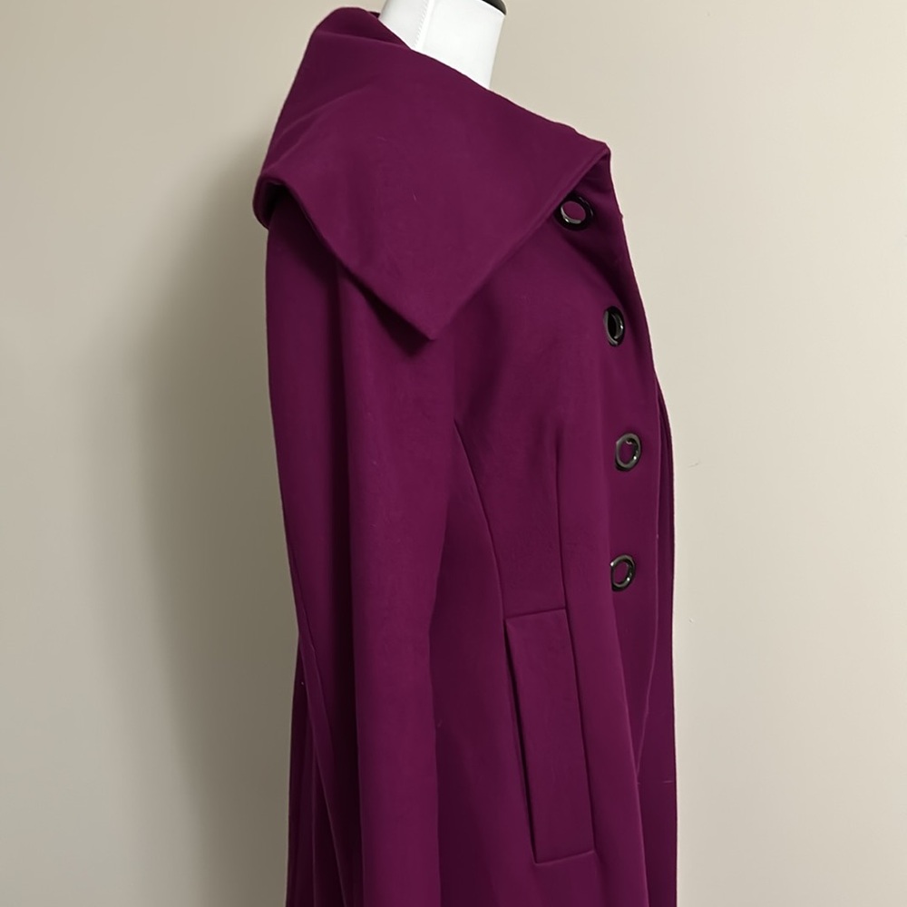 RW&Co Wool Coat Purple Size M - Picture 4 of 9